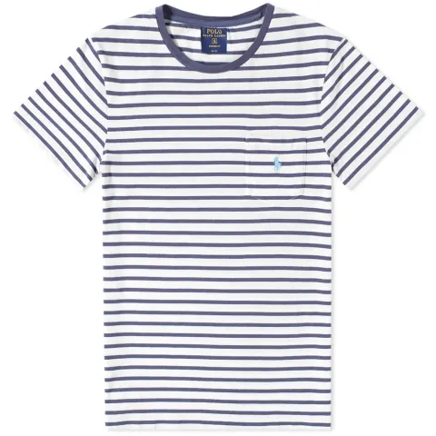 Wide Stripe Pocket Tee