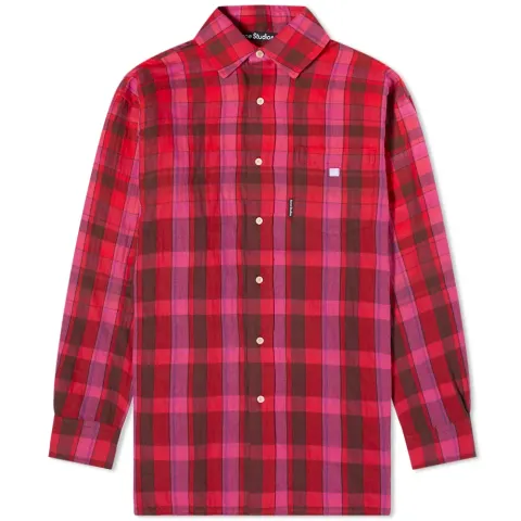 Sala Oversize Flannel Check Face Shirt