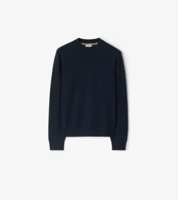 Cashmere Blend Sweater in Navy