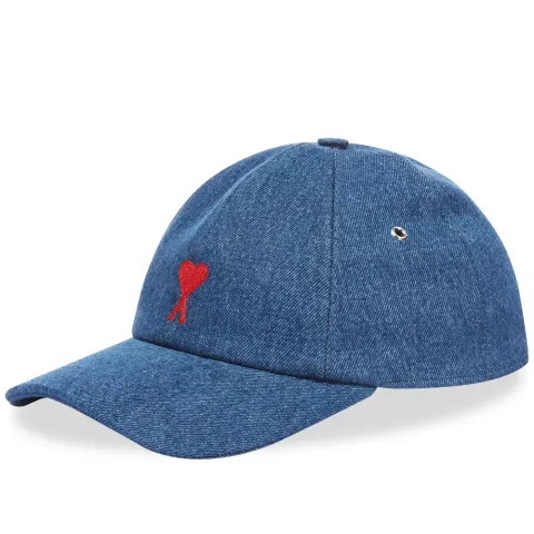 AMI Heart Denim Cap
