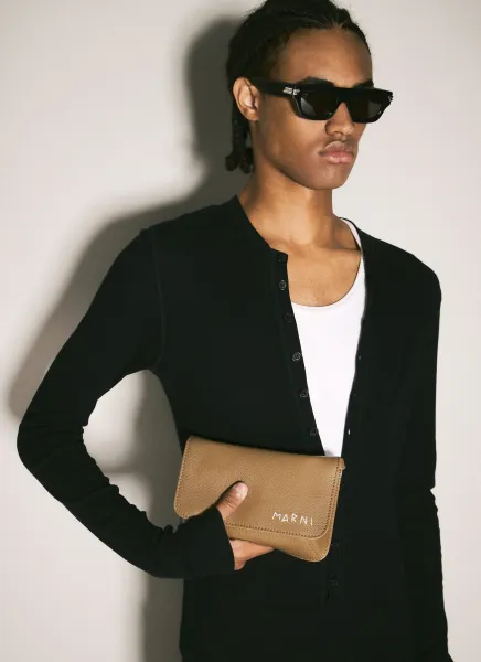 Mending Leather Shoulder Bag