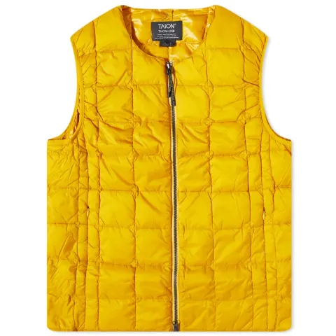 Crew Neck Zip Down Vest