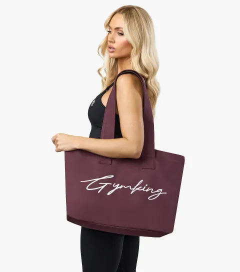 Dark Burgundy Logo Tote Bag