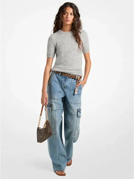 Denim Utility Cargo Jeans
