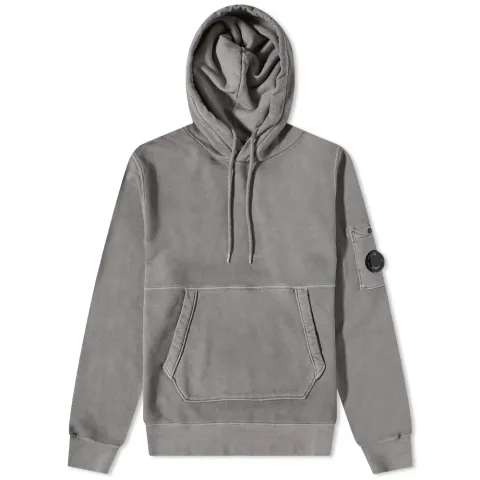 Garment Dyed Arm Lens Popover Hoodie