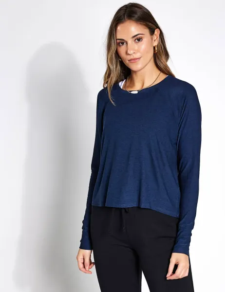 Beyond Yoga Featherweight Daydreamer Sweatshirt Navy