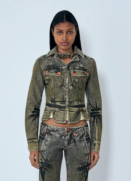 Tie-Dye Denim Jacket