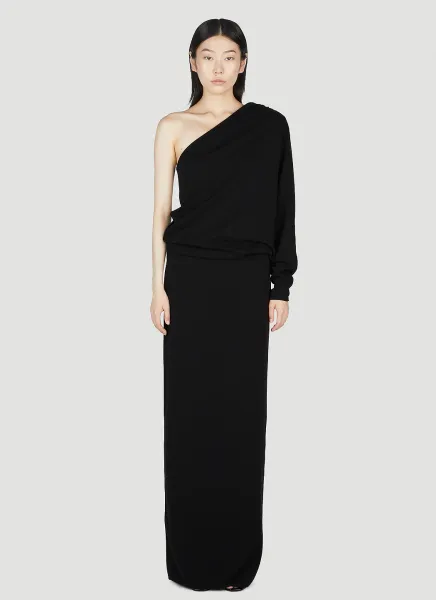 One Shoulder Draped Dress