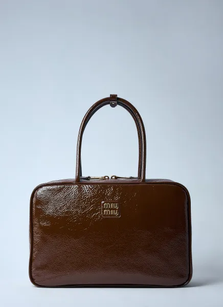 Beau Naplak Patent Shoulder Bag