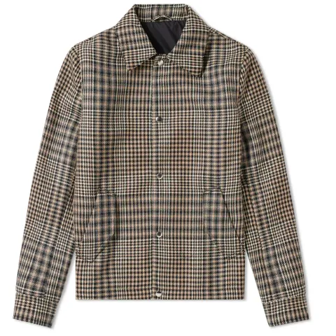 AMI Checked Wool Coach Jacket
