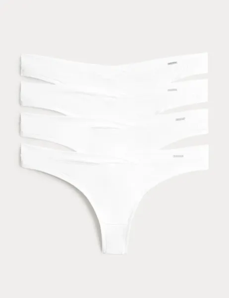 Autograph 4 Pack Flexifit Thongs White