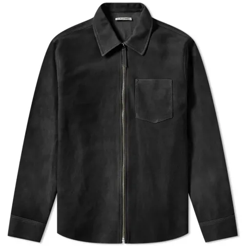 Suede Zip Shirt