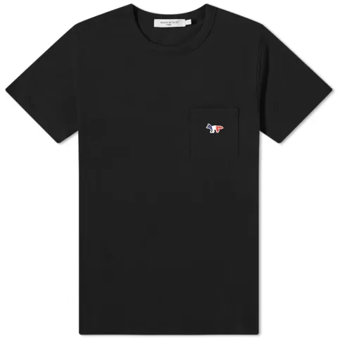 Maison Kitsuné Tricolor Fox Patch Classic Pocket T-Shirt