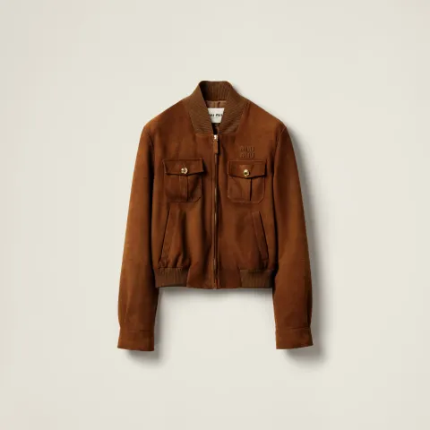 Waxed suede jacket