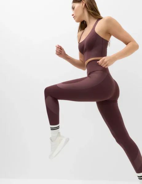 Goodmove Go Perform High Waisted Leggings Mulberry