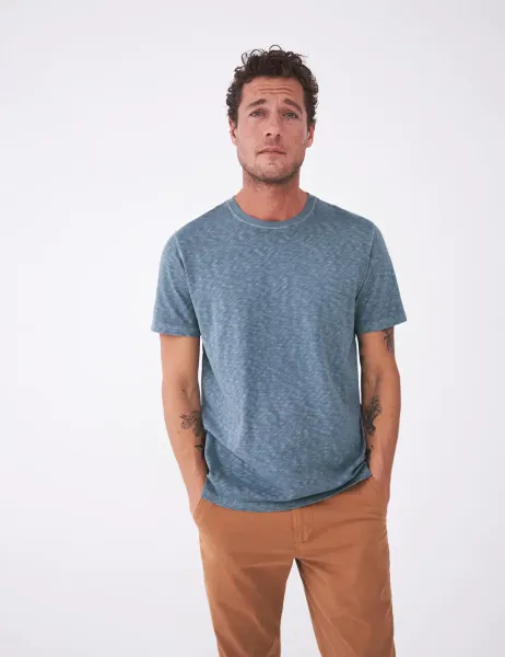 White Stuff Pure Cotton Crew Neck T-Shirt Blue