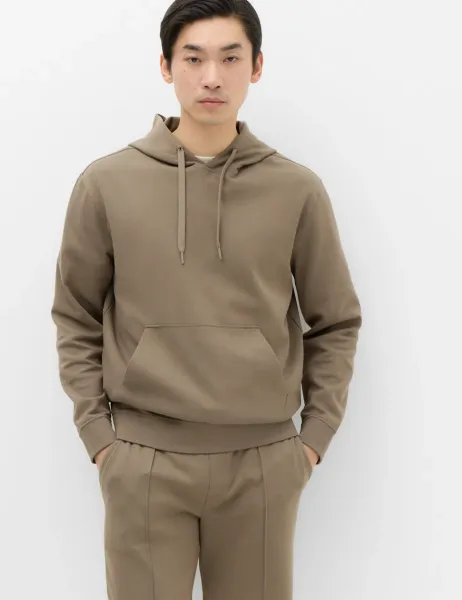 Marks & Spencer Ultimate Cotton Rich Hoodie Mocha