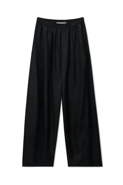 SILK MID-RISE TRACK PANT