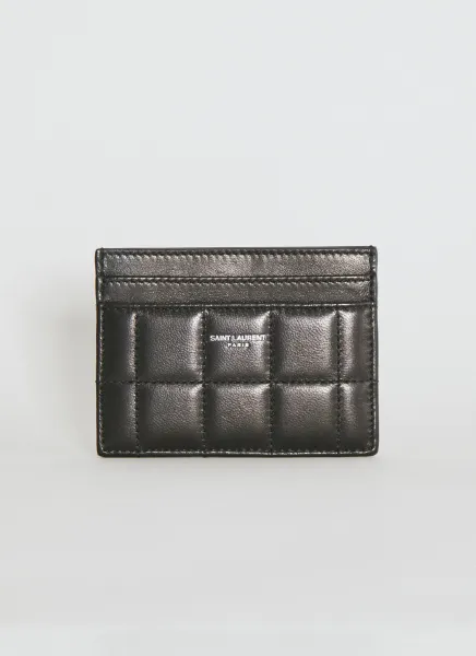Logo Print Quilted Cardholder