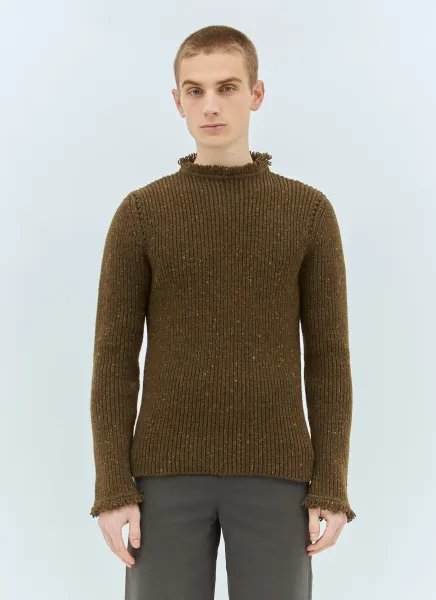 Fringed Wool Sweater