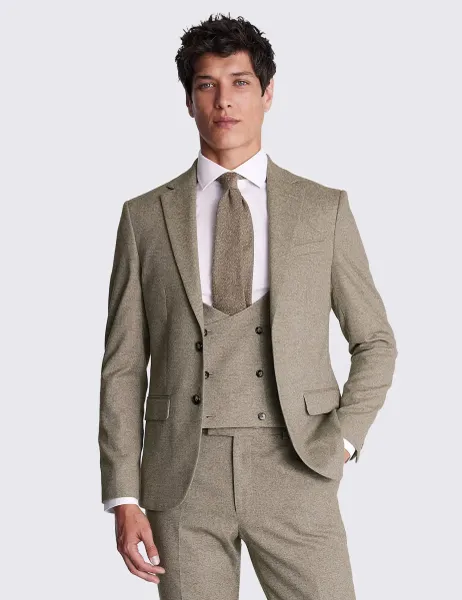 Moss Slim Fit Suit Jacket Neutral