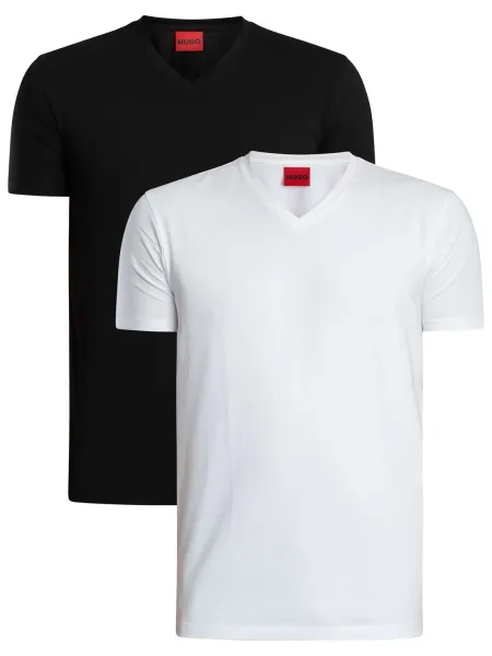 HUGO 2 Pack Lounge V-Neck T-Shirts