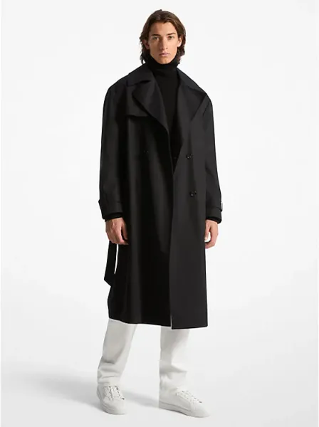 Oversized Cotton Trench Coat