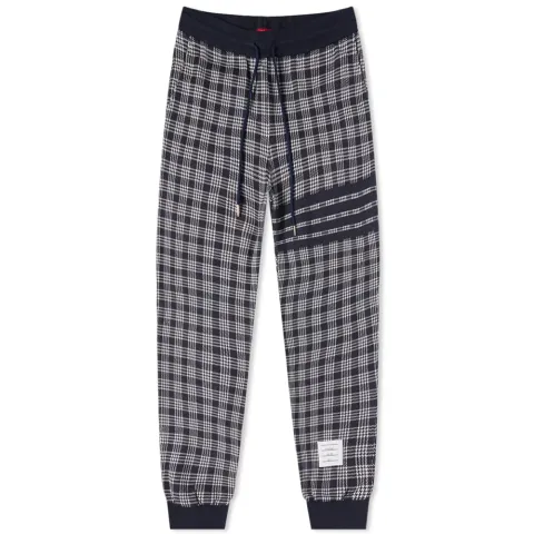 Check Engineered Stripe Sweat Pant