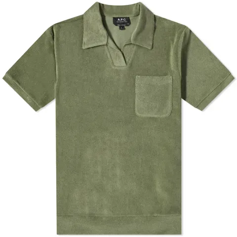 A.P.C. Agustino Sponge Fleece Polo