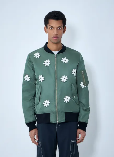 Embroidered Bomber Jacket