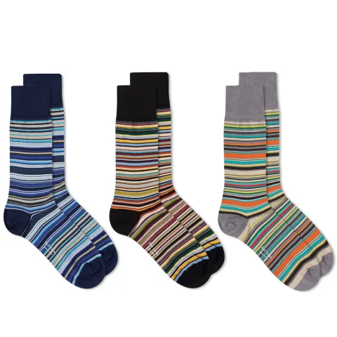 Signature Stripe Socks - 3 Pack