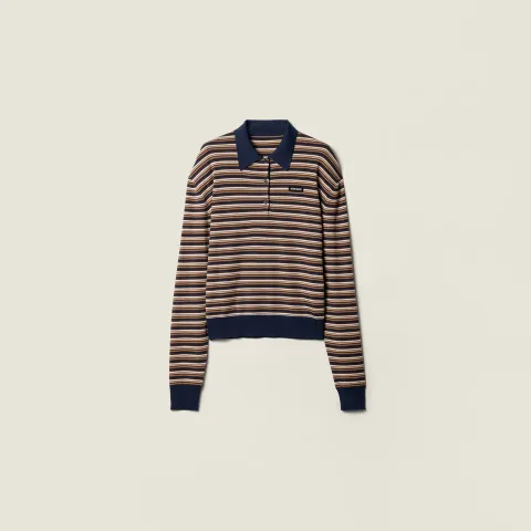 Wool polo shirt