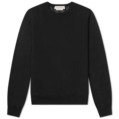 Graffiti Logo Back Intarsia Crew Knit