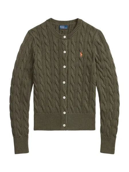 Polo Ralph Lauren Polo Pony-embroidered Cardigan HVST Olive