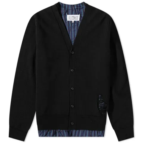 Distressed Insert Cardigan