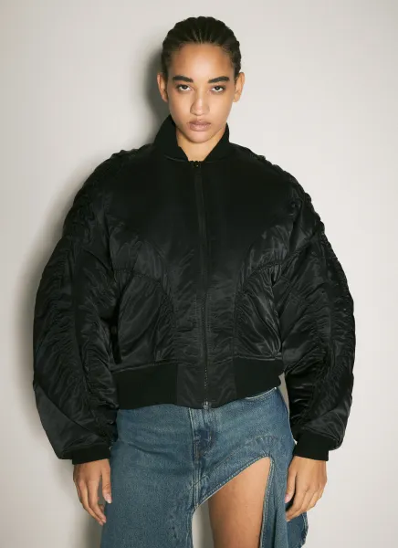 Satin Bomber Jacket
