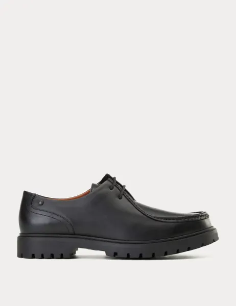 Leather Casual Shoes Black