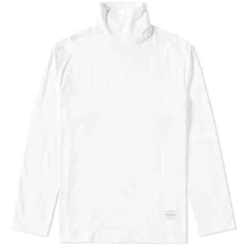Stretch Cotton Roll Neck