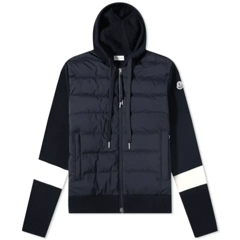 Hooded Down Knit Jacket
