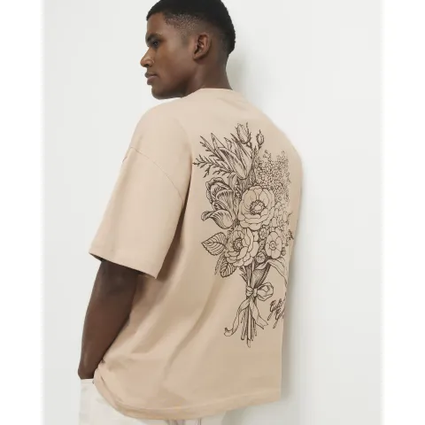 River Island Cotton Flower Bouquet T-Shirt