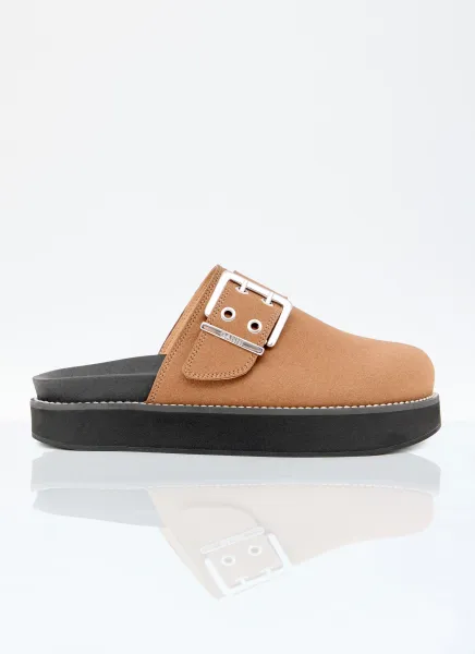 Femenine Buckle Mules