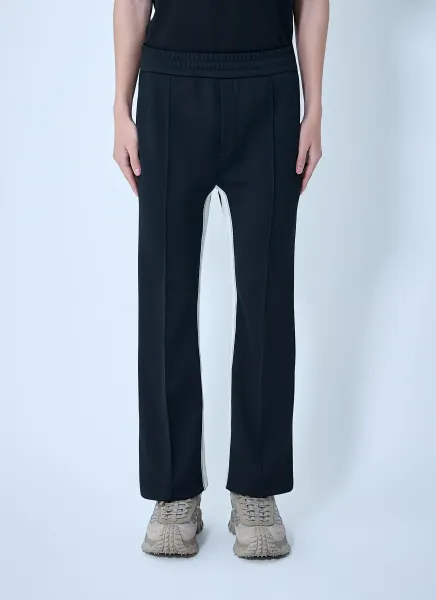 Elasticated Waist Straight Trousers