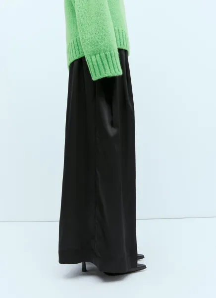 Wide Leg Satin Pants