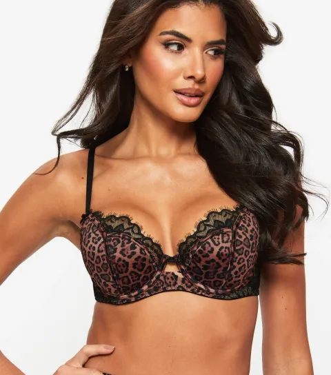 Women's Pink Wild Romance Balcony Bra