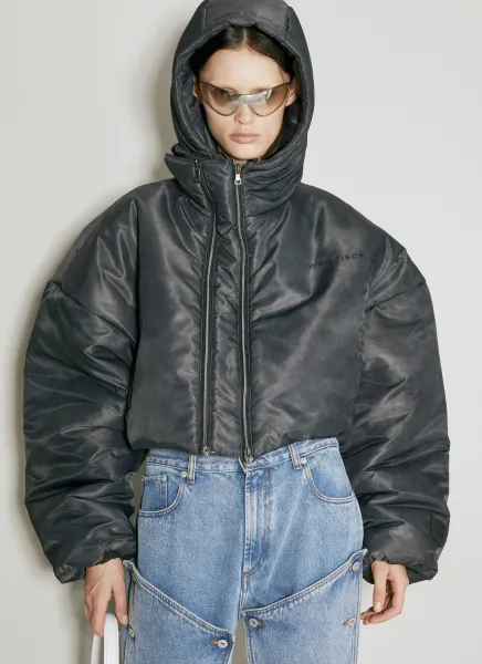 Double Collar Puffer Jacket