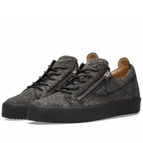 Double Zip Matt Low Sneaker
