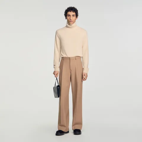Wool suit trousers