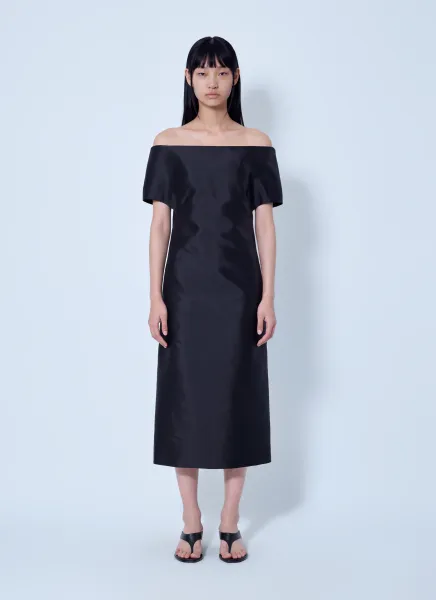 Off-Shoulder Midi Dress