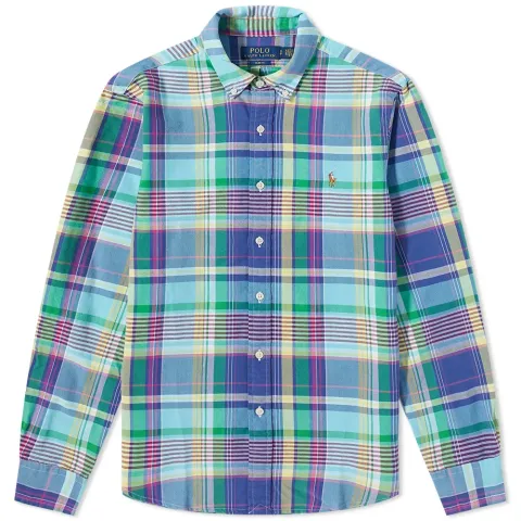 Button Down Oxford Check Shirt