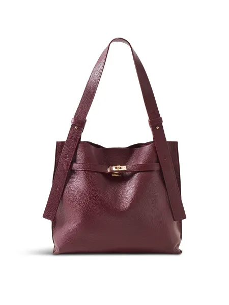 Marlon Darcie Lock Leather Shoulder Bag